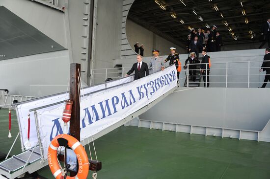Vladimir Putin visits Severomorsk
