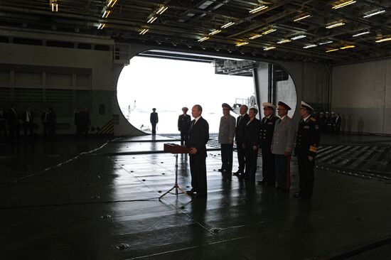 Vladimir Putin visits Severomorsk