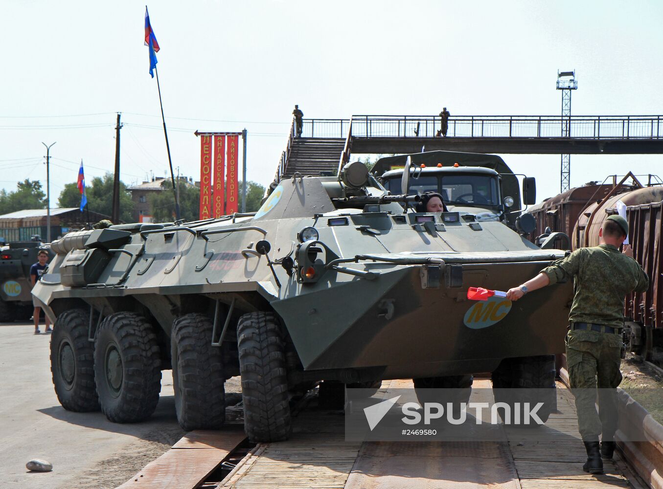 Russian servicemen arrive in Kyrgyzstan to participate in 2014 Unbreakable Brotherhood exercise