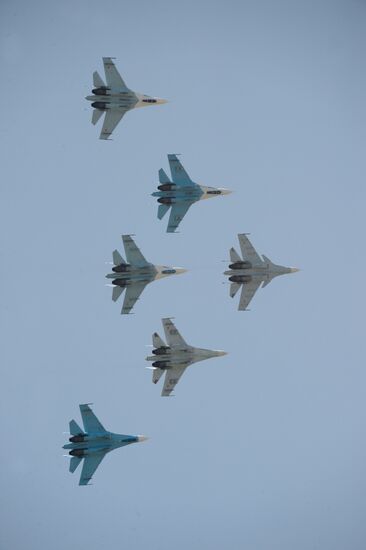International stage of Aviadarts-2014 air force competition. Day Six