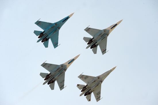 International stage of Aviadarts-2014 air force competition. Day Six