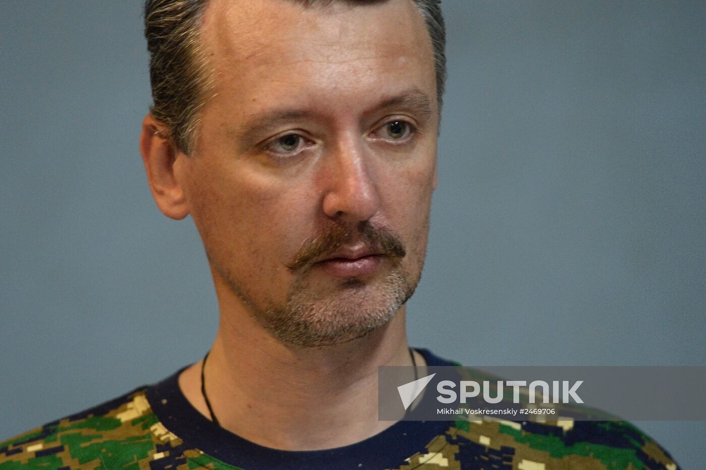 Briefing of DPR military commander Igor Strelkov