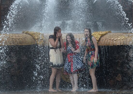 Hot weather in Moscow