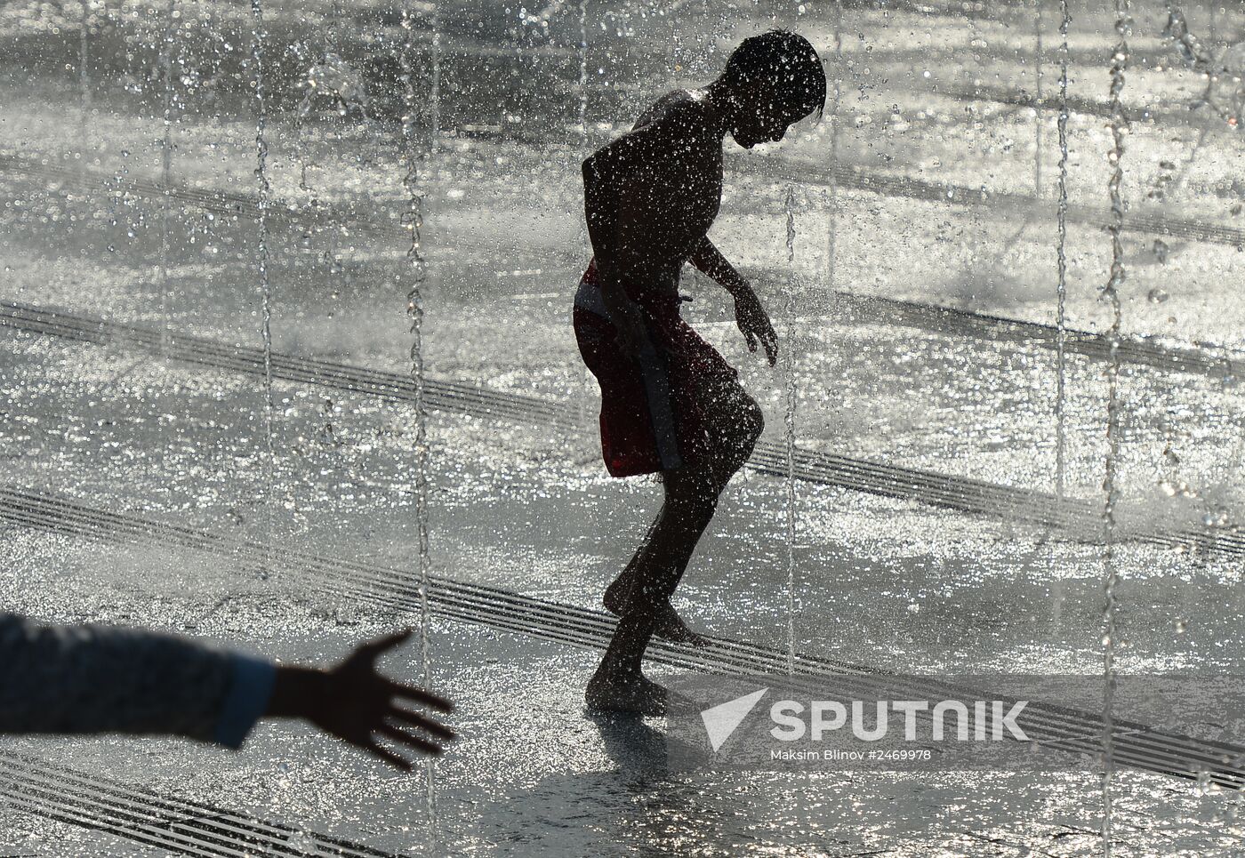Hot weather in Moscow