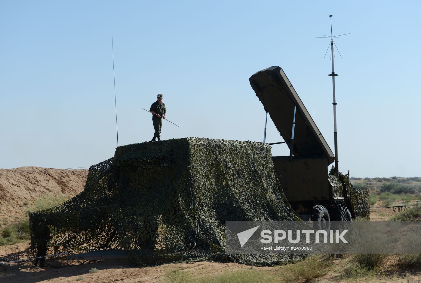 Military exercise involving S-300 surface-to-air missile systems