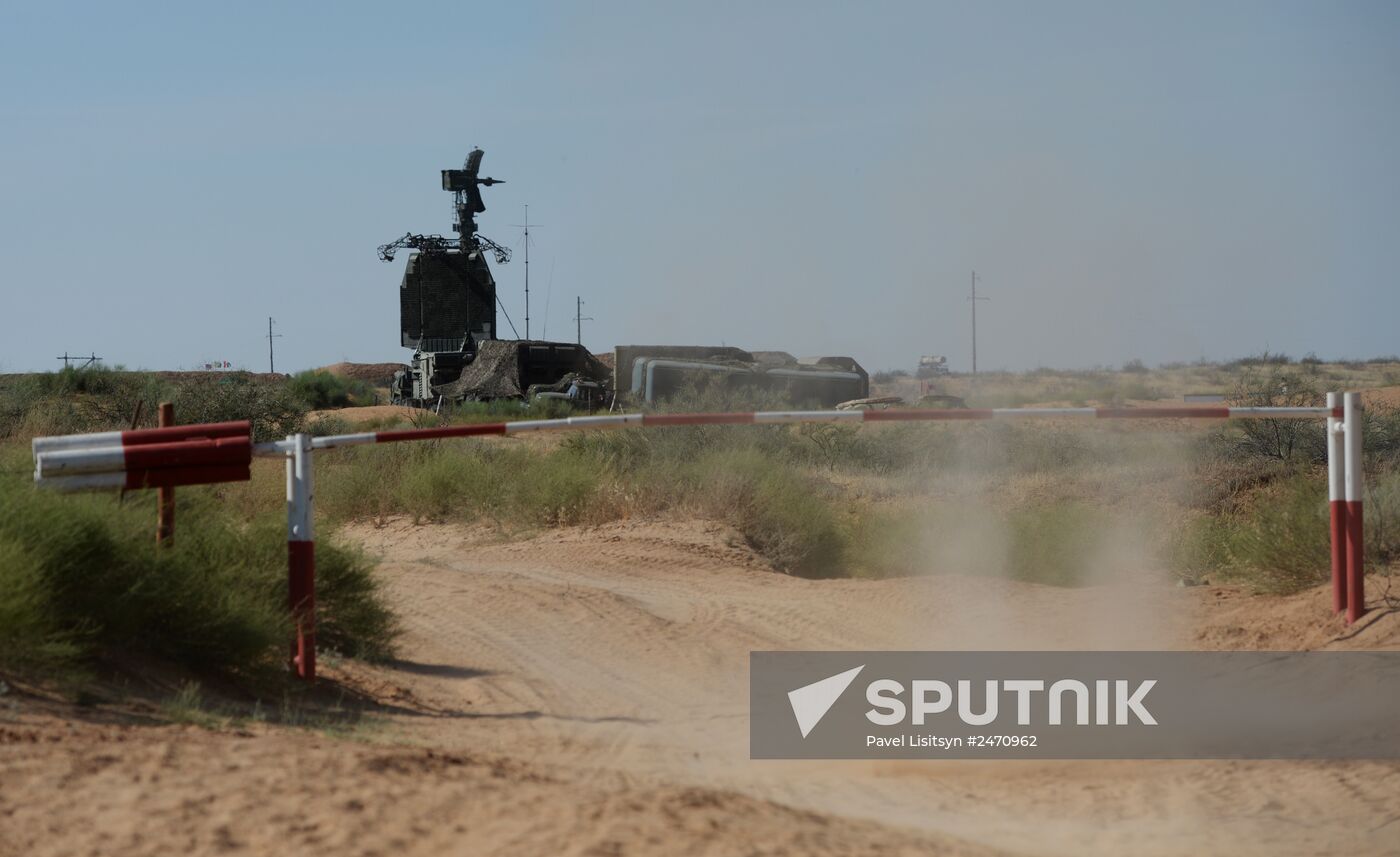 Military exercise involving S-300 surface-to-air missile systems