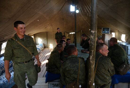 Military exercise involving S-300 surface-to-air missile systems
