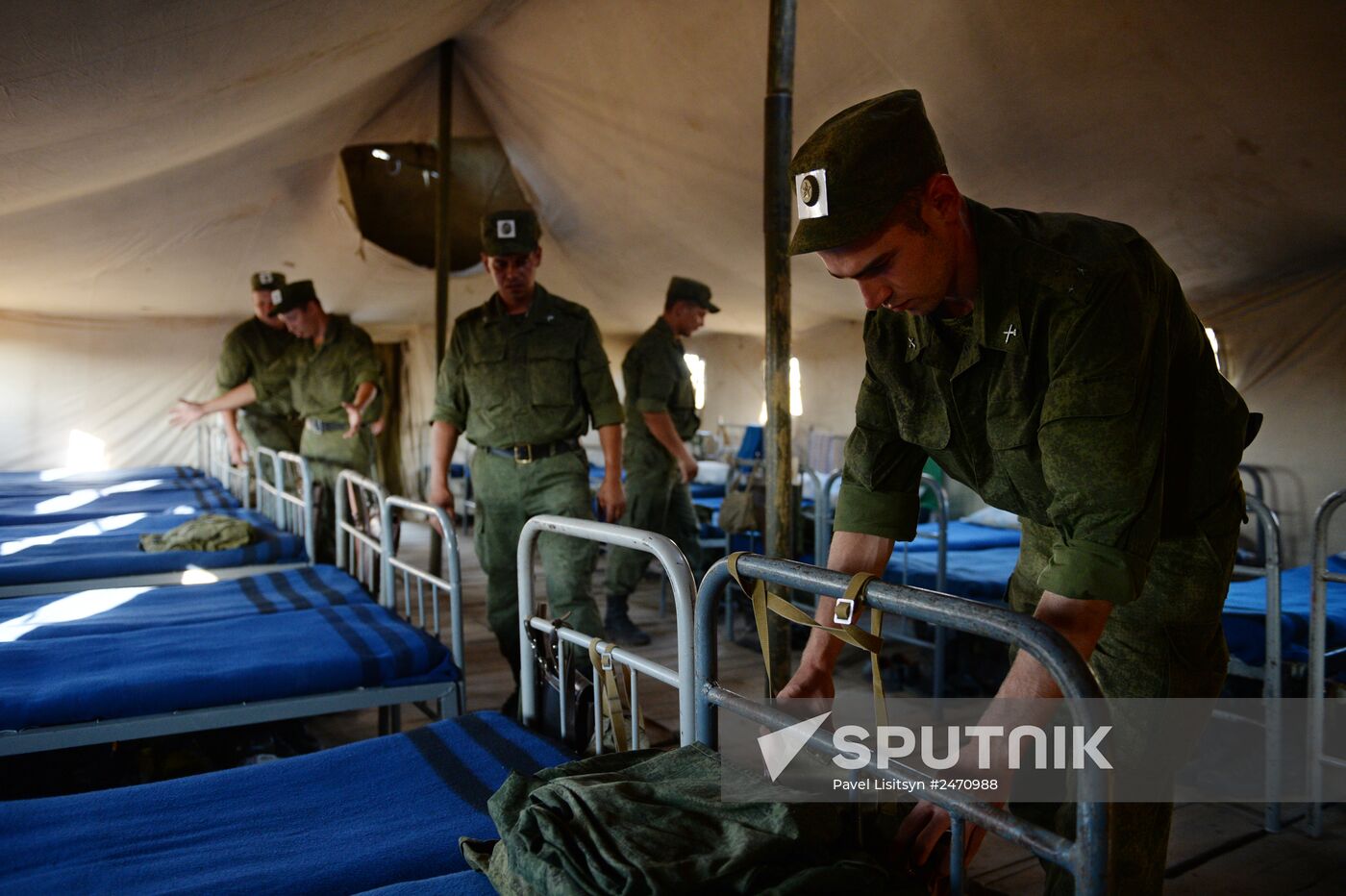 Military exercise involving S-300 surface-to-air missile systems