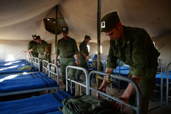 Military exercise involving S-300 surface-to-air missile systems