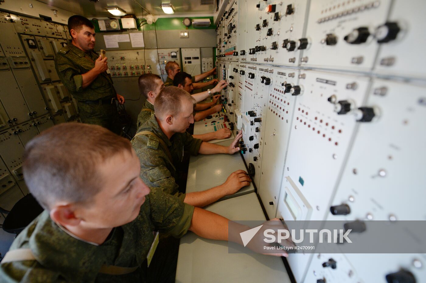 Military exercise involving S-300 surface-to-air missile systems