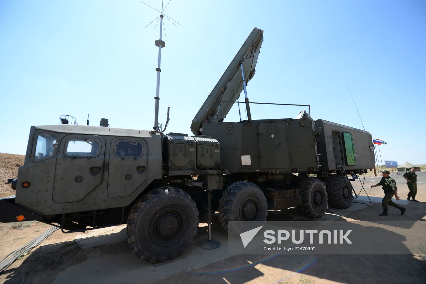Military exercise involving S-300 surface-to-air missile systems