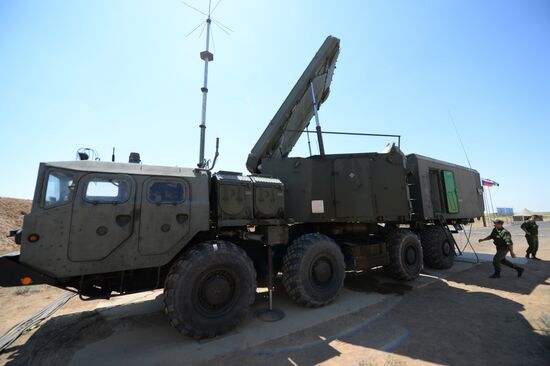 Military exercise involving S-300 surface-to-air missile systems