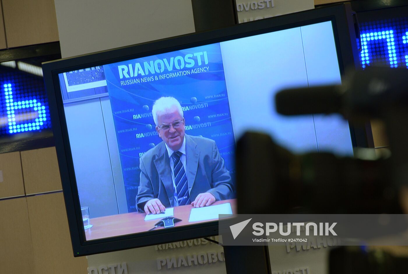 News conference with Permanent Representative of the Russian Federation to the European Union Vladimir Chizhov
