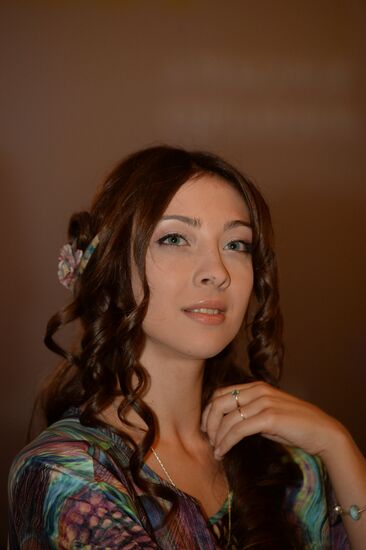 Actors of fairy tale movie "The Mystery of the Four Princesses" hold news conference