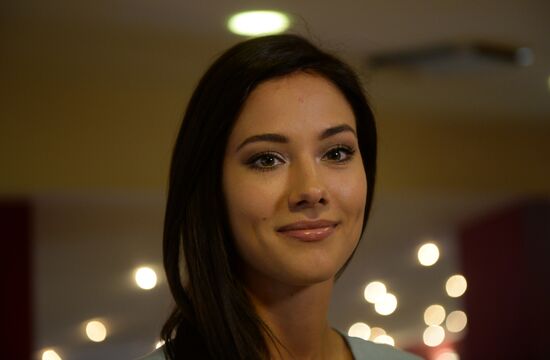 Actors of fairy tale movie "The Mystery of the Four Princesses" hold news conference