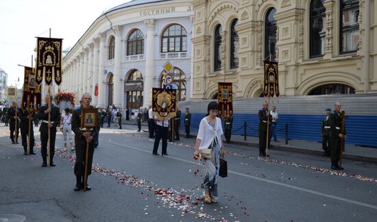 Russian Paratroopers (VDV) Day celebrated on Ilyinka Street