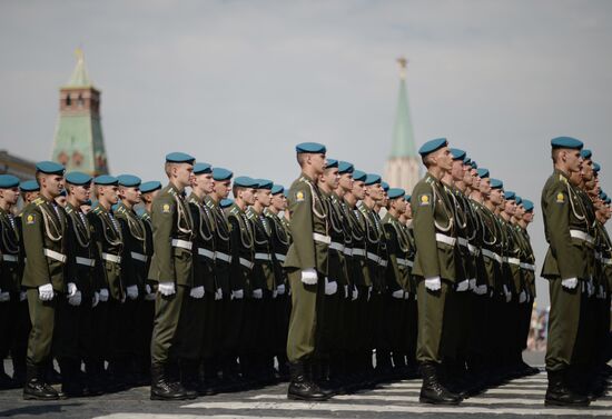 Russian Paratroopers (VDV) Day celebrated on Ilyinka Street