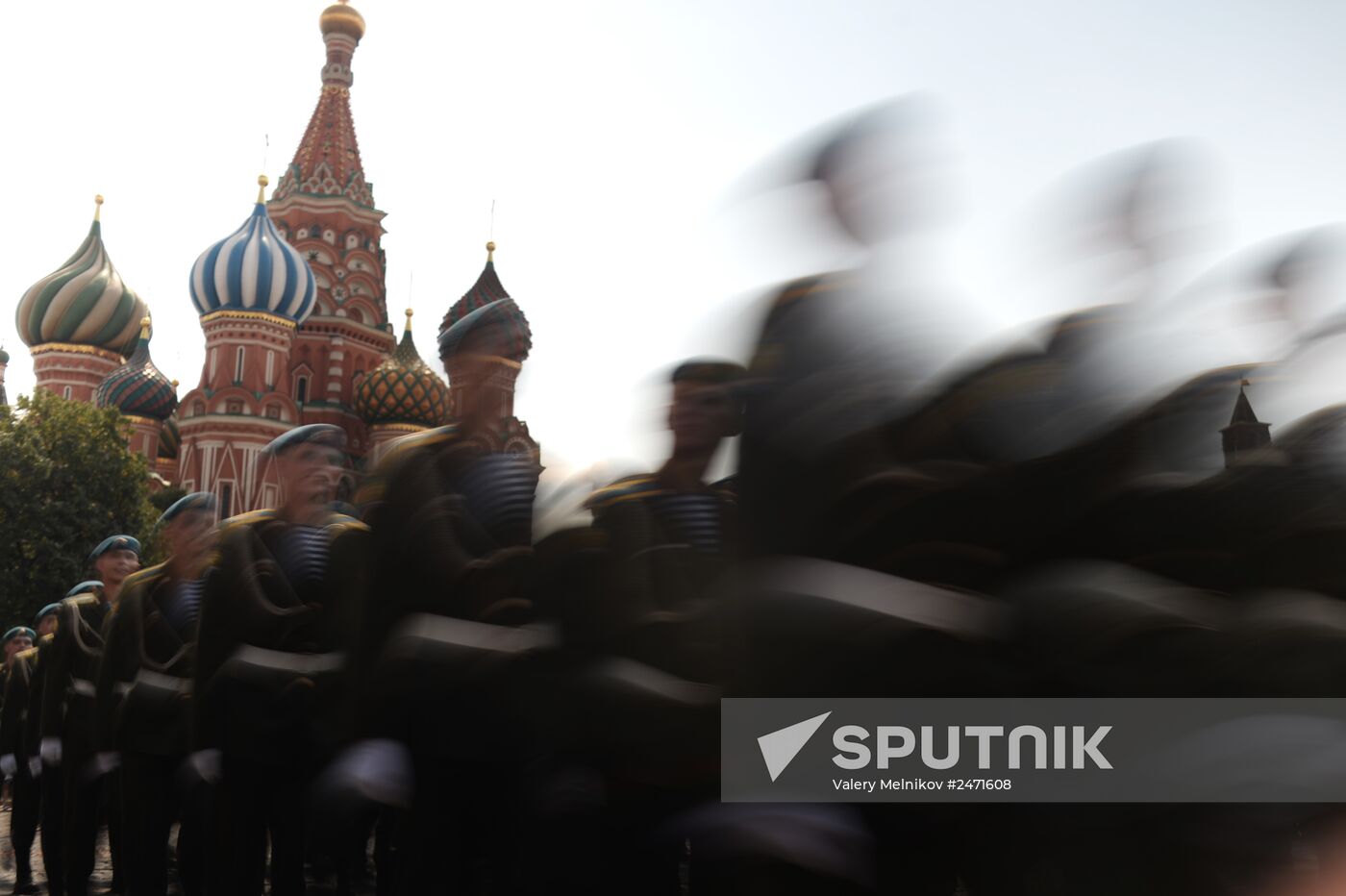 Russian Paratroopers (VDV) Day celebrated on Ilyinka Street