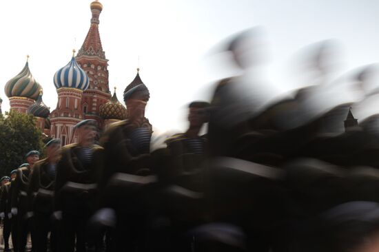 Russian Paratroopers (VDV) Day celebrated on Ilyinka Street
