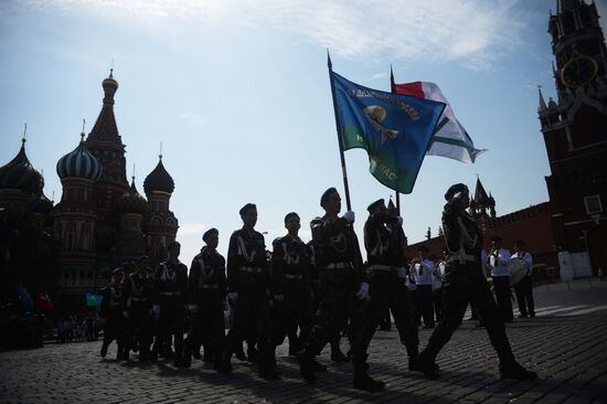 Russian Paratroopers (VDV) Day celebrated on Ilyinka Street