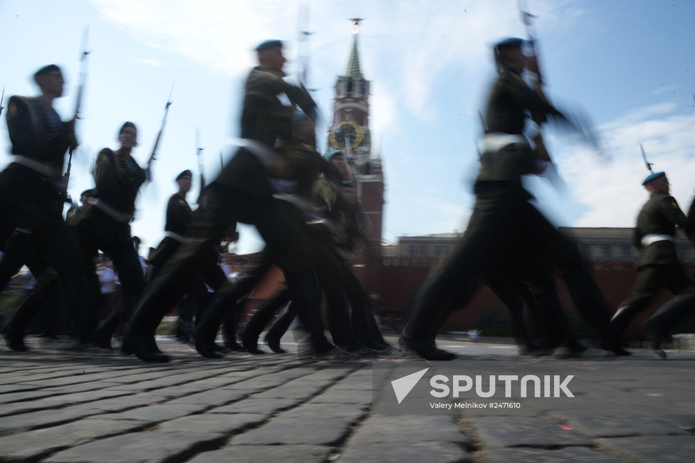 Russian Paratroopers (VDV) Day celebrated on Ilyinka Street