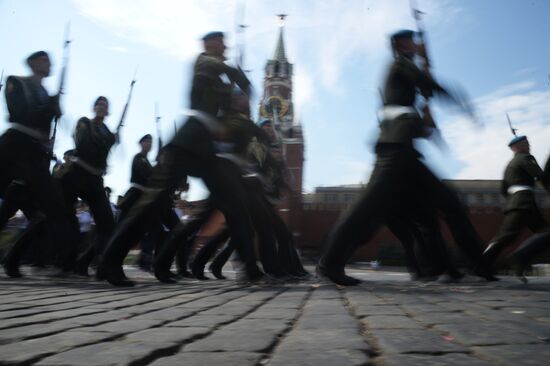 Russian Paratroopers (VDV) Day celebrated on Ilyinka Street
