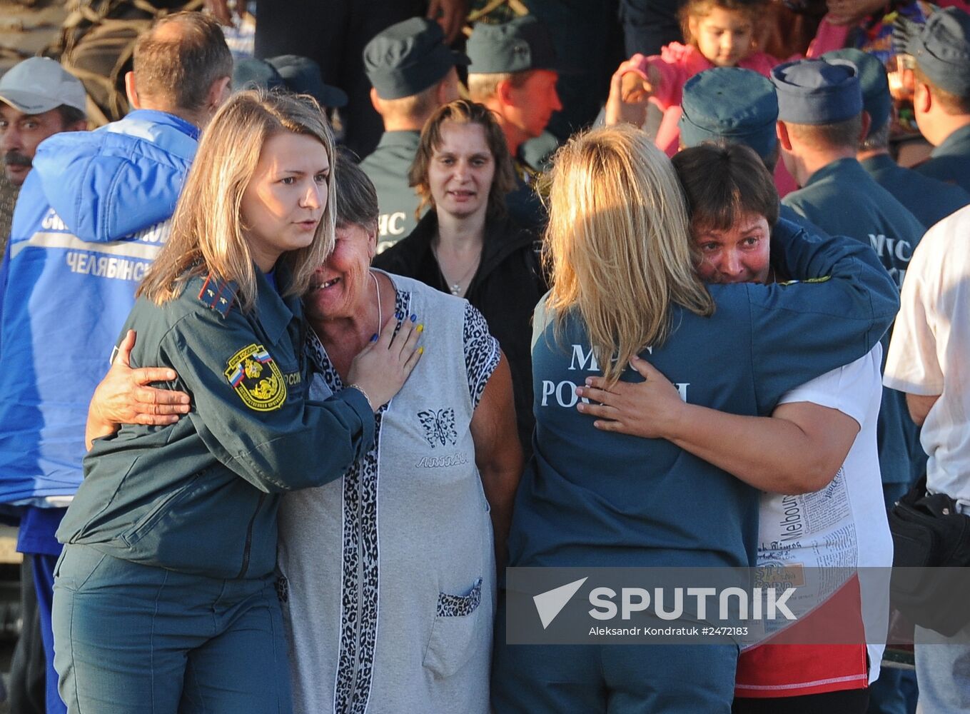 EMERCOM aircraft carrying Ukrainian refugees arrives in Chelyabinsk
