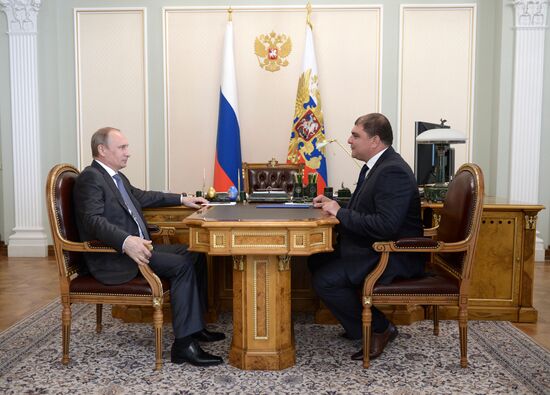 Vladimir Putin meets with Vadim Potomsky