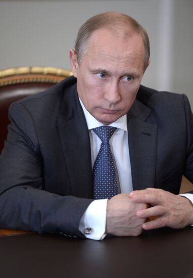 Vladimir Putin meets with Vadim Potomsky