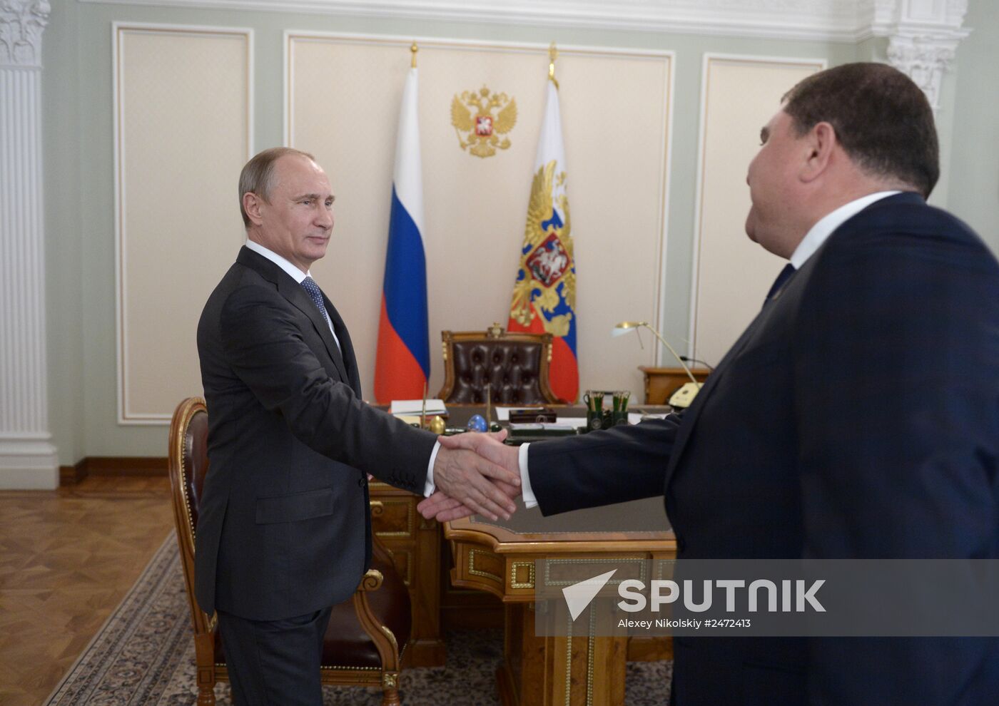 Vladimir Putin meets with Vadim Potomsky