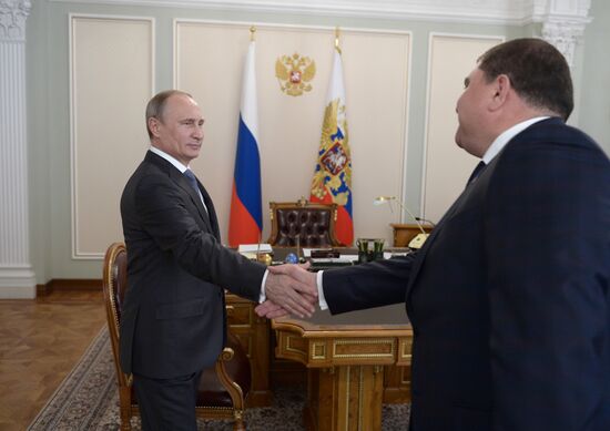 Vladimir Putin meets with Vadim Potomsky