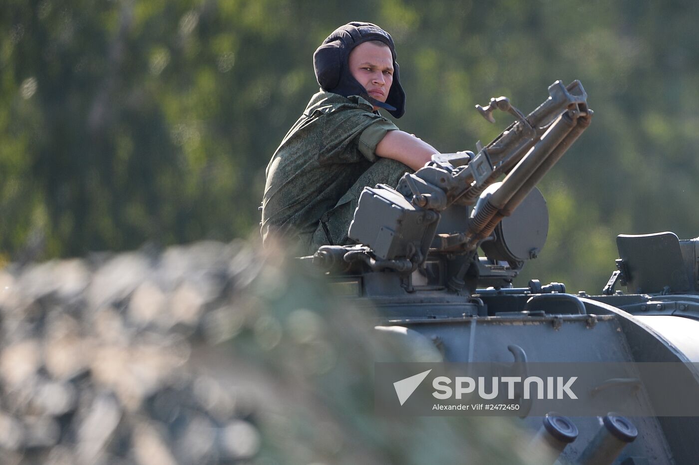 Tank Biathlon 2014 competition. Day One