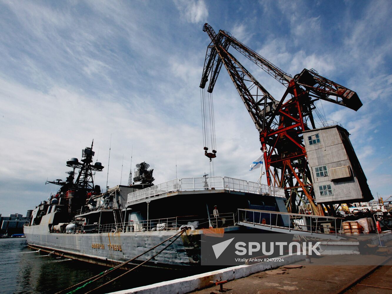 Dalzavod ship yard in Vladivostok