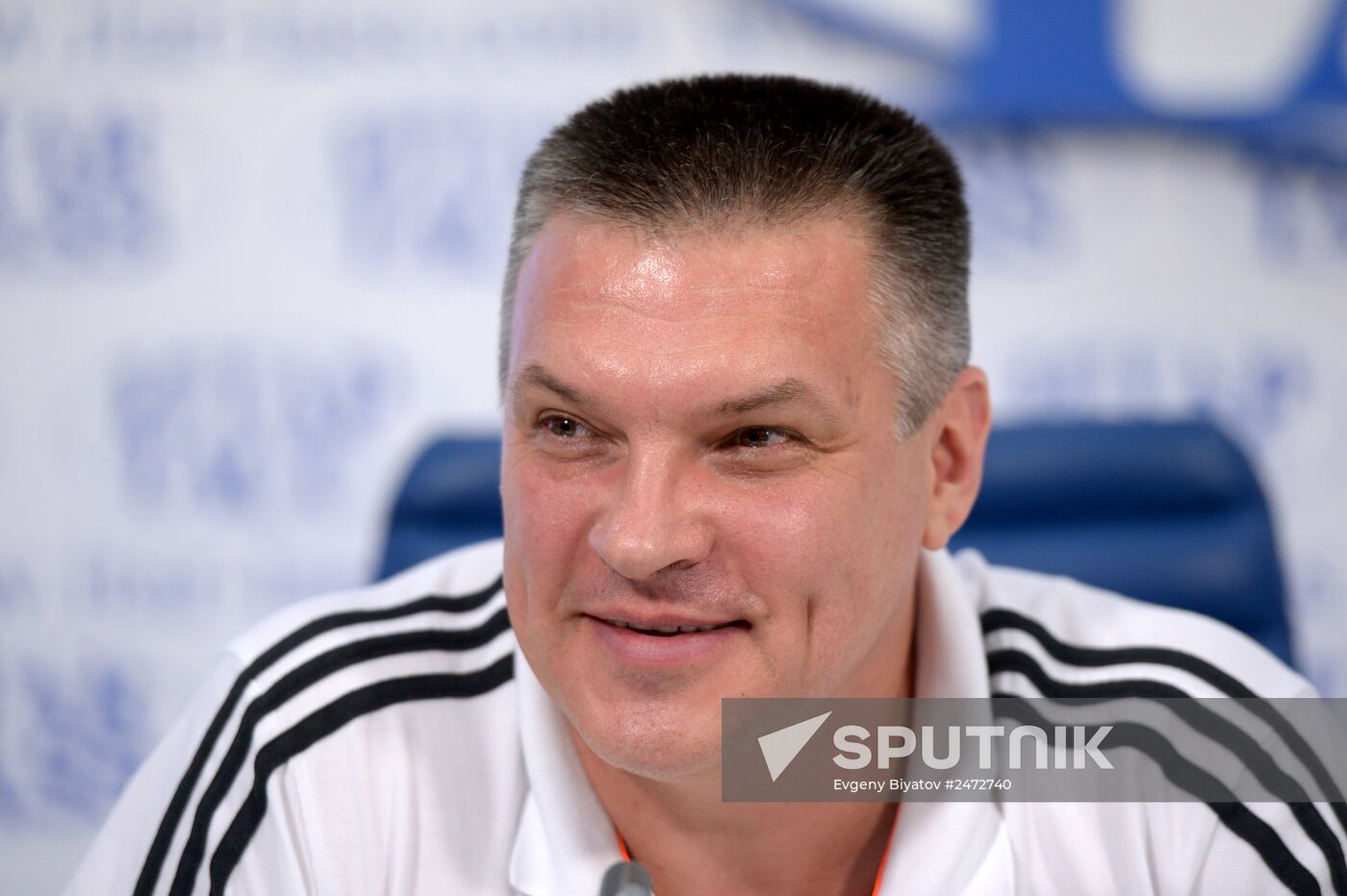 Press conference by Russian basketball teamnational team