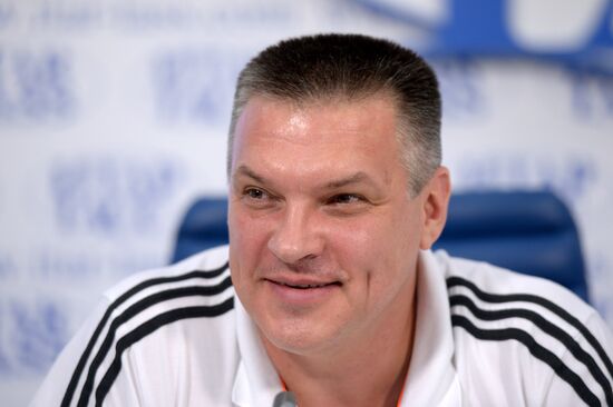 Press conference by Russian basketball teamnational team