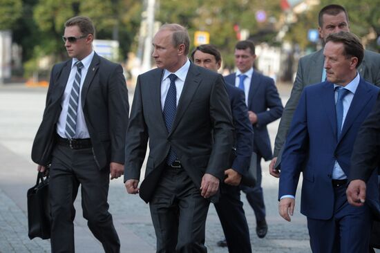 Vladimir Putin visits Voronezh