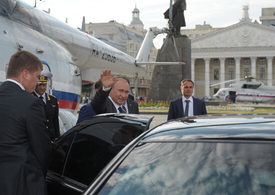 Vladimir Putin visits Voronezh