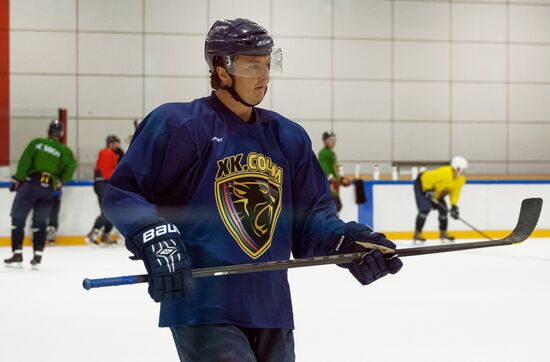 Hockey. Training session of Sochi Hockey Club