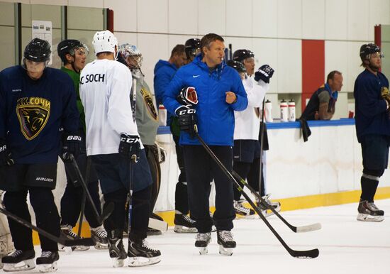 Hockey. Training session of Sochi Hockey Club