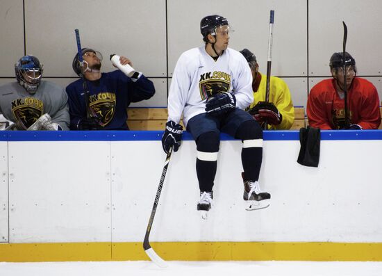 Hockey. Training session of Sochi Hockey Club