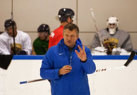 Hockey. Training session of Sochi Hockey Club