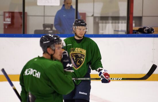 Hockey. Training session of Sochi Hockey Club