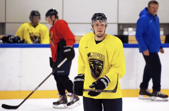 Hockey. Training session of Sochi Hockey Club