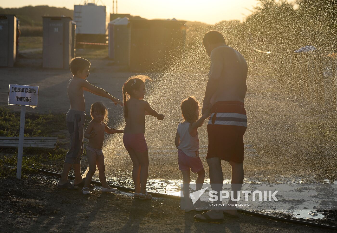 Ukrainian refugee camp in Gukovo, Rostov Region