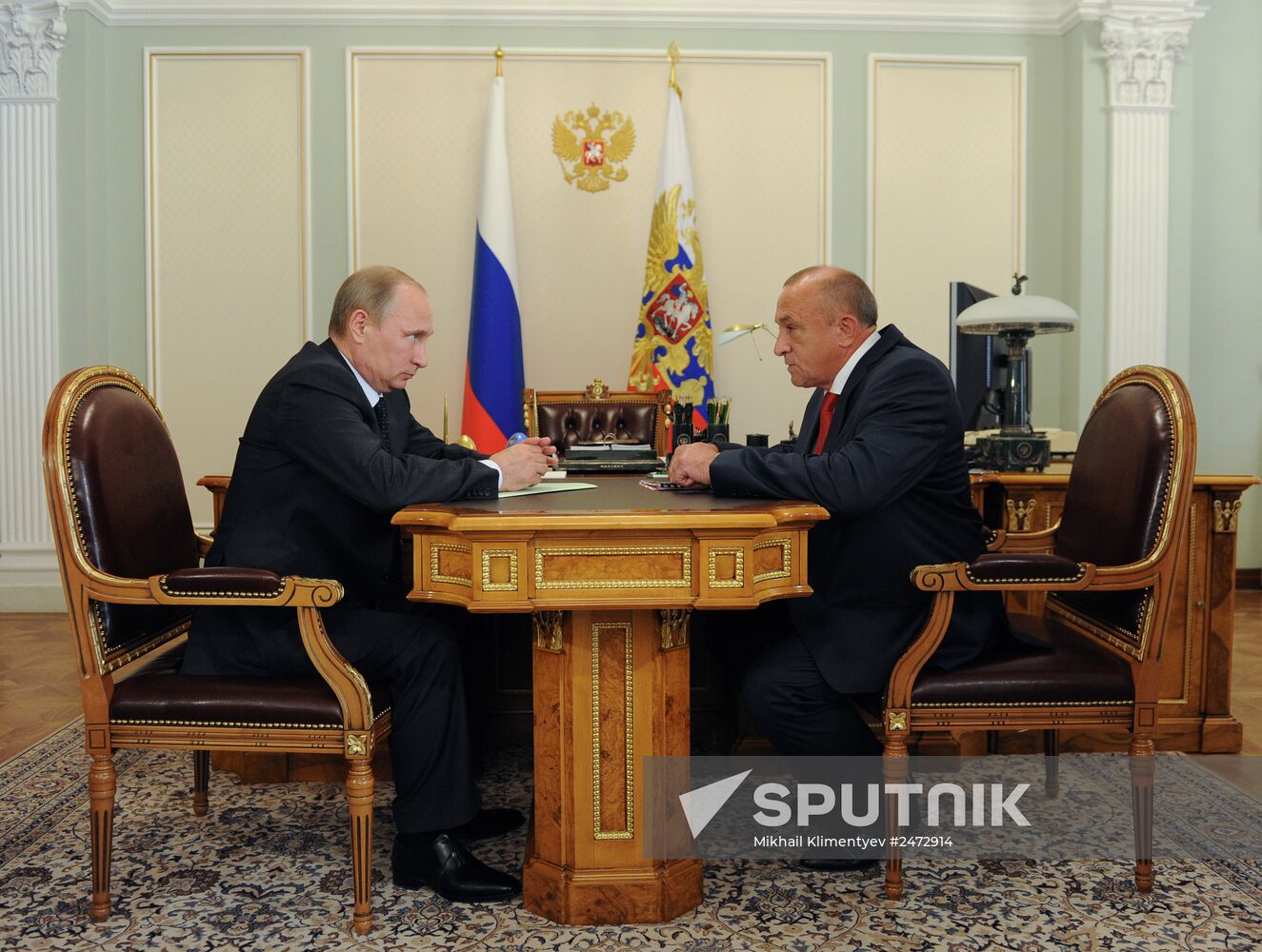 Vladimir Putin meets with Alexander Solovyov