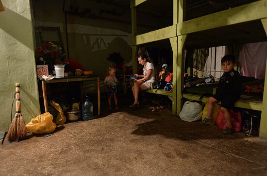 Bomb shelter in Gorlovka, Donetsk Region