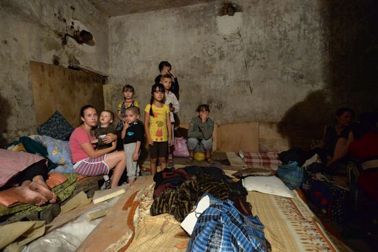 Bomb shelter in Gorlovka, Donetsk Region