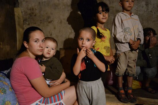 Bomb shelter in Gorlovka, Donetsk Region