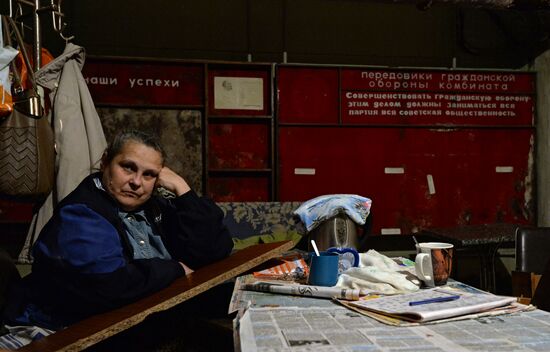 Bomb shelter in Gorlovka, Donetsk Region