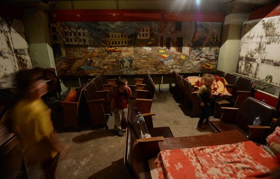 Bomb shelter in Gorlovka, Donetsk Region